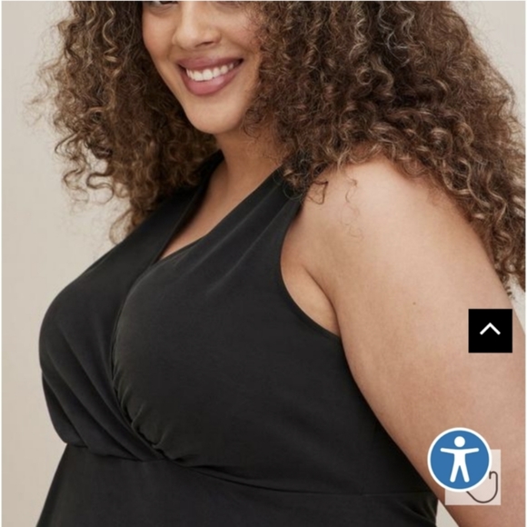 NWOT Torrid Studio Knit Surplice Tank - Picture 5 of 11